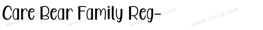 Care Bear Family Reg字体转换